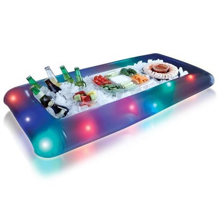 POOL CANDY Illuminated LED Buffet Snack Cooler Pool Tube PC2014CLB